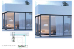 all glass corner