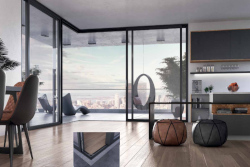 open corner provide a seamless access to the exterior