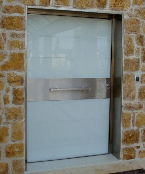 pivot doors with glass